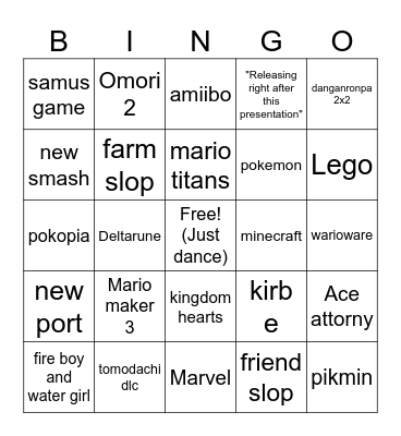 Direct Bingo Card