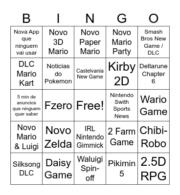Direct Bingo Card