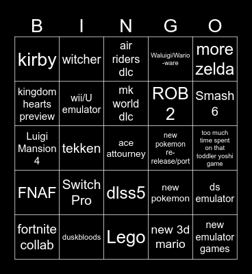 direct 2026 Bingo Card