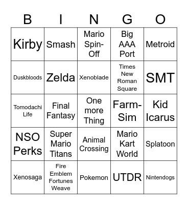 Direct Bingo Card