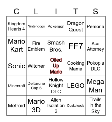 Nintendo Direct 09/09/26 Bingo Card