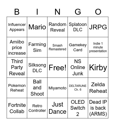 NS Presentation Sep 2026 Bingo Card