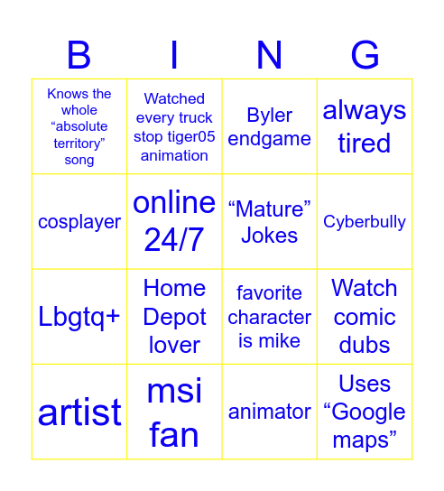 ONE WHEAT MARK Bingo Card