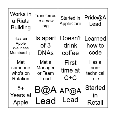 ☕️ Coffee and Connections 👋 Bingo Card
