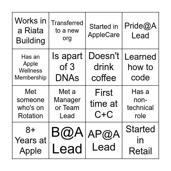 ☕️ Coffee and Connections 👋 Bingo Card