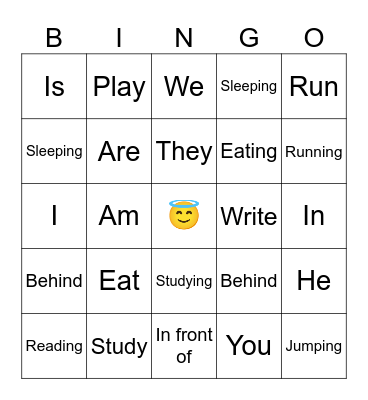 Vocabulary Bingo Card