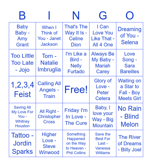 Grocery Store Jams II Bingo Card