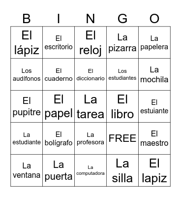 En la clase Bingo Card