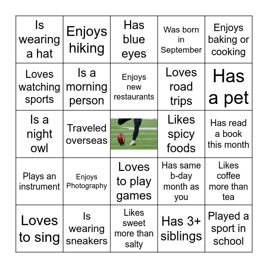 Connect 2026-27 Kickoff Bingo Card