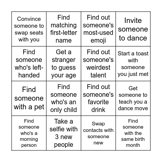 Baltic Reunion'26 Bingo Card
