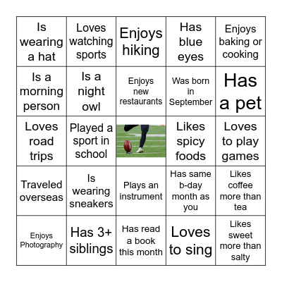 Connect 2026-27 Kickoff Bingo Card
