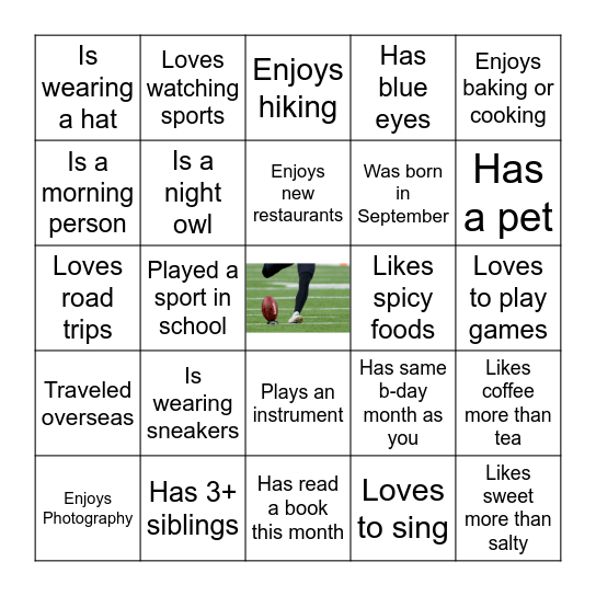 Connect 2026-27 Kickoff Bingo Card