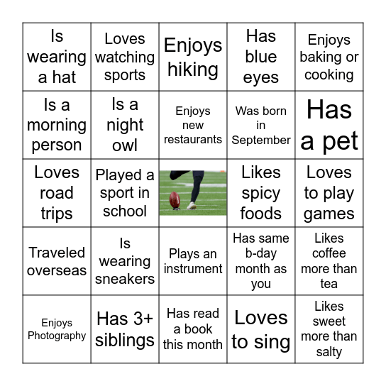Connect 2026-27 Kickoff Bingo Card