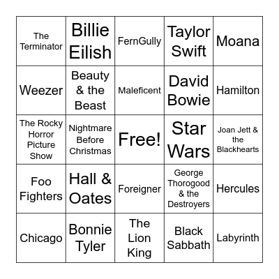 Bingo Blitz: Heroes & Villains Bingo Card