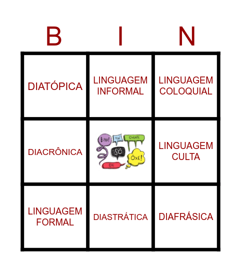 MARCAS LINGUÍSTICAS Bingo Card