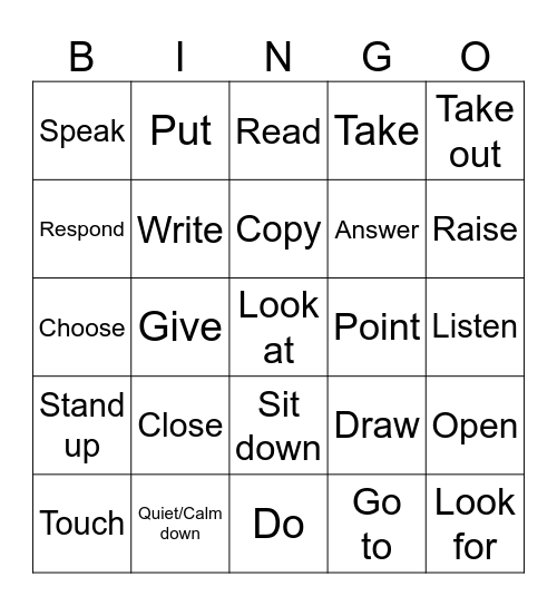 Mandatos Bingo Card