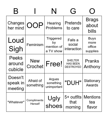 Melisa Bingo Card
