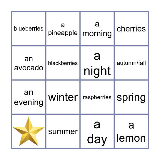 ordbankbingo Card