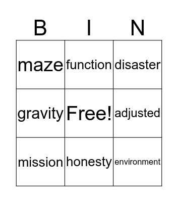 ultimate field trip Bingo Card