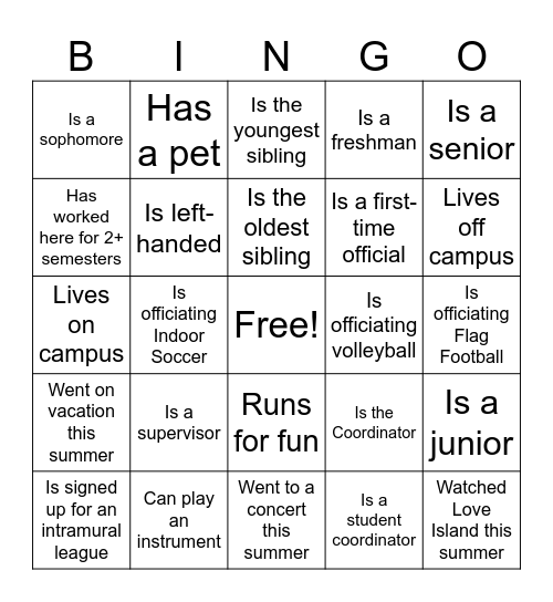 IM BINGO Card