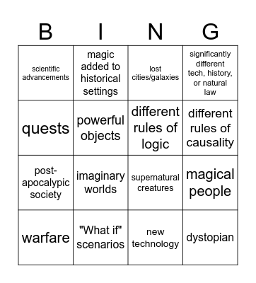 Mariela's bingo card Bingo Card