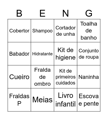 Bingo Sem Título Bingo Card