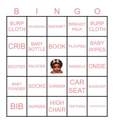BABY SHOWER BINGO Card