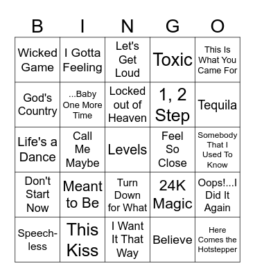 Game 1 - Summer, Tequila & Watermelon Sugar Bingo Card