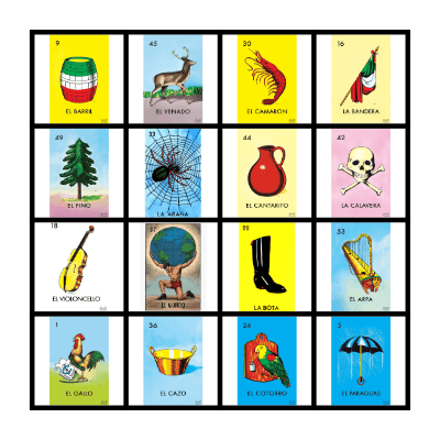 Loteria Bingo Card