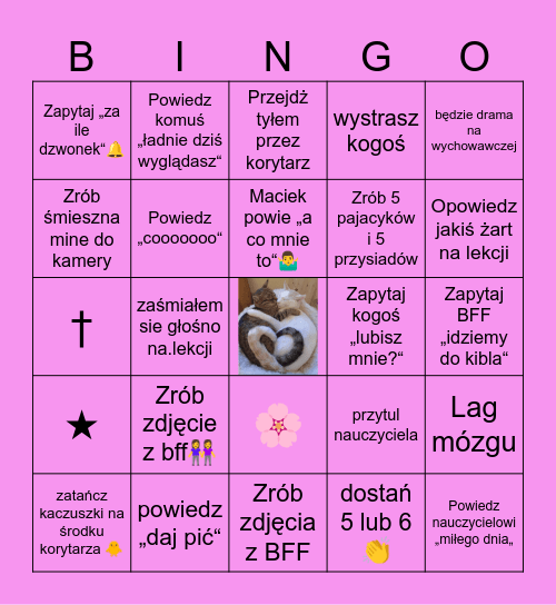 S      Z       K      O     L    N   E Bingo Card