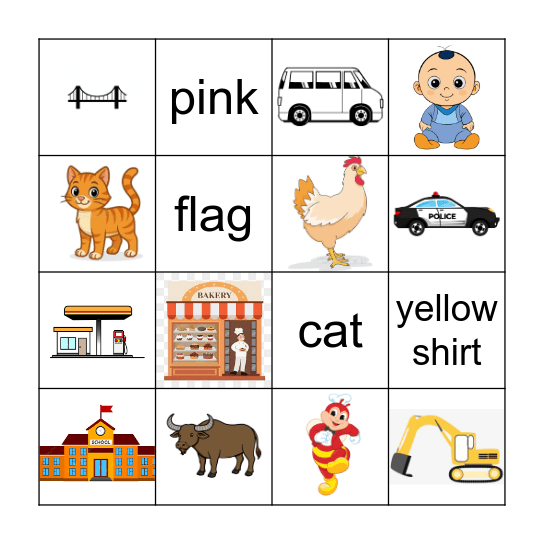 Road Bingo Card