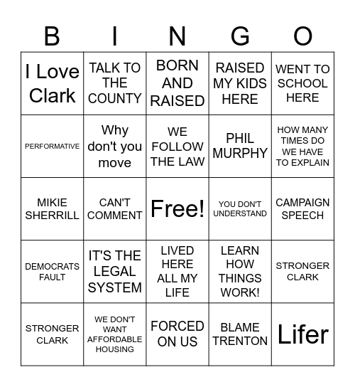 ABOVE ALL ELSE Bingo Card