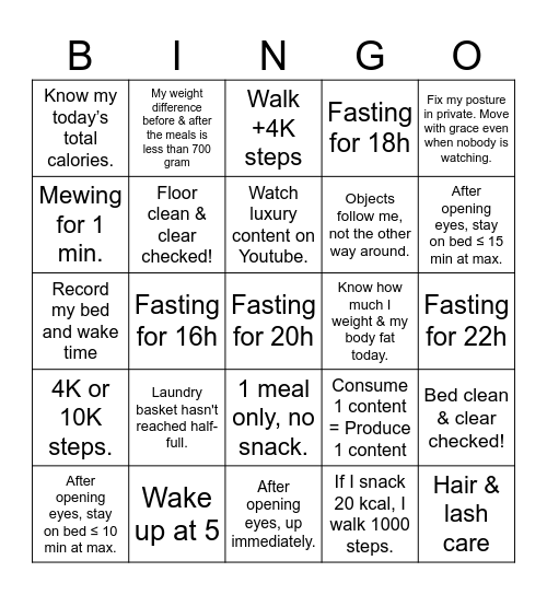 Sep 10, 2026 Bingo Card