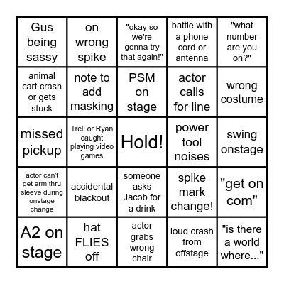 CFA TECH BINGO! Bingo Card