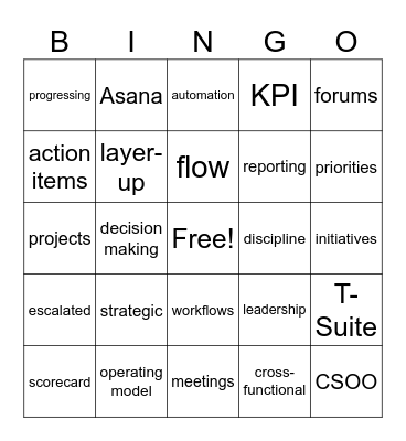Q Bingo Card