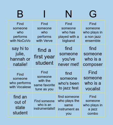 JGEI Bingo Card