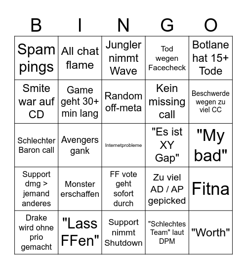Flex Bingo Card