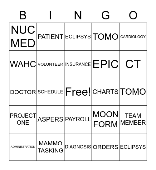 PATIENT ACCESS WEEK  Bingo Card