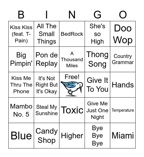 Y2K - Round 2 Bingo Card