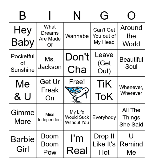 Y2K - Round 3 Bingo Card