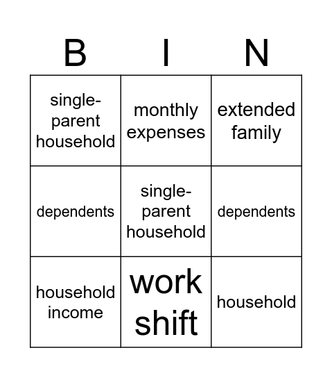 BINGO Card