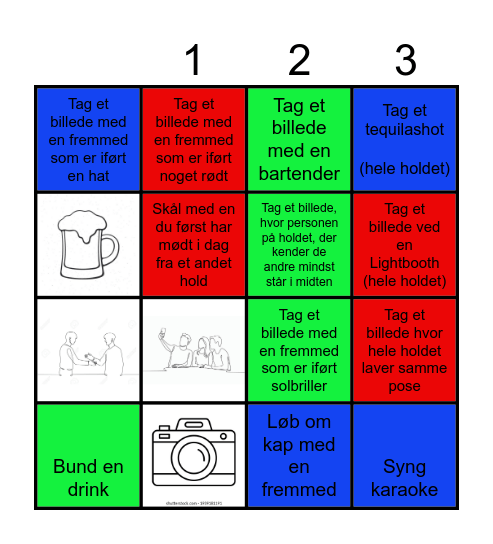 Pubcrawl - 25 år Bingo Card