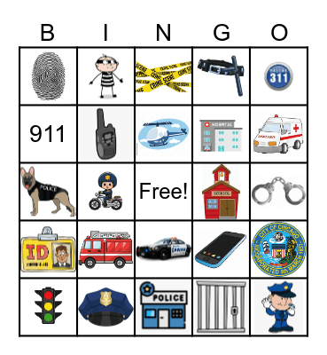 CHICAGO POLICE Bingo Card