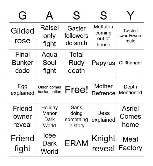 Ch 6 Bingo Card