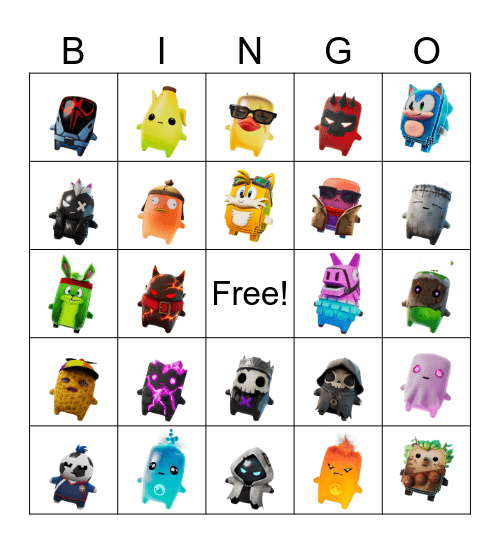 Sprite Bingo Card