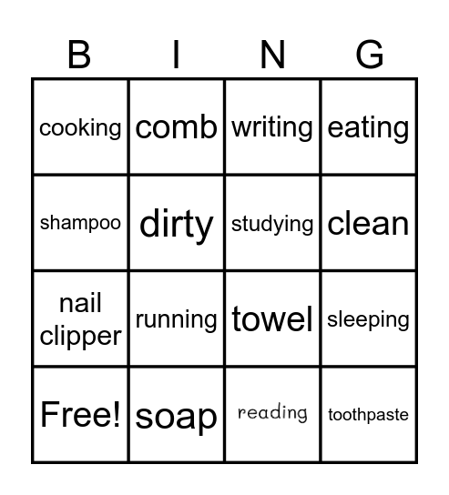 Let's PLAY! Bingo Card