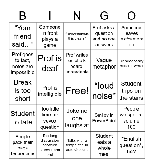 Ultimate EE-bingo Card