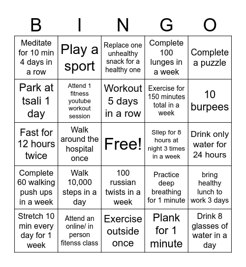 9/11 Bingo Card