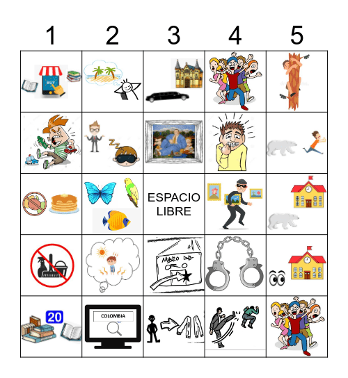 Peter va a Colombia (Cap 1-5) Bingo Card