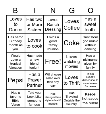 LTC Moo Moo Night BINGO Card